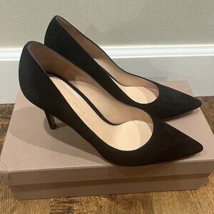 Gianvito Rossi 85 Suede Pumps In Black